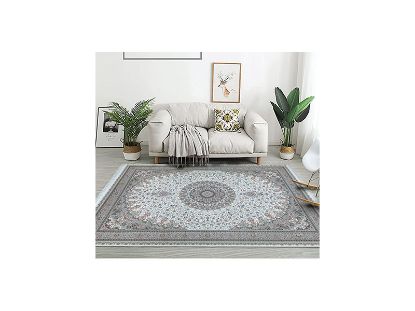 تصویر فرش پاتریس طرح الماس رنگ کرم 1500 شانه